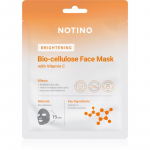 Notino Brightening Bio-Cellulose Face Mask with Vitamin C Kirgastav n&auml;o lehtmask 25 g