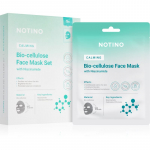 Notino Calming Bio-Cellulose Face Mask with Niacinamide Lehtmaskide komplekt rahustavate efektidega
