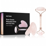 Notino Skincare Tools Rose Quartz Massage Roller and Gua Sha Massaažirull n&auml;ole ja massaaživahend Rose Quartz