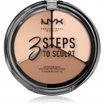 NYX Professional Makeup 3 Steps To Sculpt Kontuuripalett varjund 01 Fair 15 g