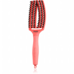 Olivia Garden Fingerbrush Boar & Nylon Juuksehari nailoni ja metssea harjastega Red Confidence 1 tk