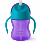 Philips Avent Bendy Straw SCF796/02 9m+ Tass painutatava k&otilde;rrega Purple 200 ml