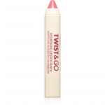 puroBIO Cosmetics Twist&Go Toitev huulepulk pulgakujuline varjund Universal Pink 2.9 g