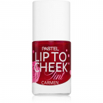 Pastel Lip To Cheek Tint Vedel p&otilde;sepuna huultele ja p&otilde;skedele varjund 01 Carmen 9,6 ml