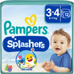 Pampers Splashers 3-4 &uuml;hekordselt kasutatav ujumism&auml;he 6-11 kg 12 tk