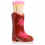 Paddywax Cowboy Boot Match Holder tikud Red & Pink Flame 25 tk