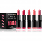Revolution PRO Lipstick Collection Huulepulga komplekt varjund Pinks 5 tk