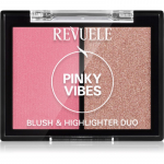 Revuele Blush & Highlighter Duo P&otilde;sepuna s&auml;raga varjund Pinky Vibes 8 g