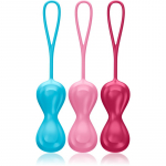 Satisfyer POWER BALLS DOUBLE Kegeli Pallid 3 tk