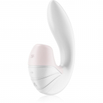 Satisfyer SUPERNOVA DOUBLE AIR PULSE kliitori stimulaatoriga vibraator White 14,5 cm