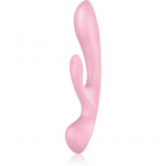 Satisfyer TRIPLE OH kliitori stimulaatoriga vibraator Pink 23,5 cm
