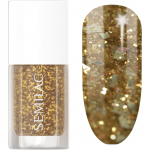 Semilac Glitter Nails S&auml;rav k&uuml;&uuml;nelakk varjund 042 Flakes of Gold 7 ml