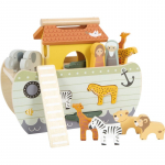 Small foot Noah's Ark m&auml;nguasjade komplekt puidust 12 m+ 15 tk