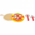 Small foot Pizza m&auml;nguasjade komplekt puidust 3 y+ 21 tk