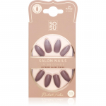 SOSU Cosmetics Salon Nails Kunstk&uuml;&uuml;ned varjund Nudist 24 tk