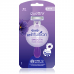 Wilkinson Sword Quattro for Women My Intuition Smooth &Uuml;hekordsed raseerijad Violet Blooms 3 tk