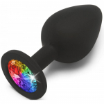 Toyjoy Rainbow Booty Jewel Anaaltapp black 8 cm