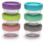 Melii Glass Food Container toiduainekarp 6x59 ml
