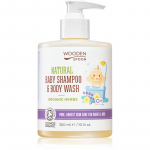WoodenSpoon Natural &Scaron;ampoon ja du&scaron;igeel lastele lavendl l&otilde;hnaga 300 ml