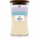 Woodwick Trilogy Calming Retreat l&otilde;hnak&uuml;&uuml;nal puidust taht 609.5 g