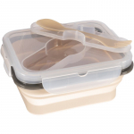 Zopa Silicone Lunch Box Small s&ouml;&ouml;giriistade komplekt Sand Beige 15x7,5 cm 1 tk