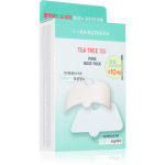 BRINGGREEN Tea Tree Cica Pore Nose Strip Plaastrid probleemsele nahale ninale 5 tk