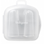 BabyOno Silicone Toothbrush Silikoonist s&otilde;rmehambahari lastele koos &uuml;mbrisega 0m+ 2 tk