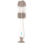 BabyOno Take Care Brush for Bottles and Teats puhastushari kaks-&uuml;hes Grey 1 tk
