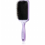 BrushArt Hair Boar bristle paddle hairbrush Juuksehari metssea harjastega Metallic Lilac 1 tk