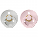 BIBS Colour Natural Rubber Size 2: 6+ months lutt Haze / Blossom 2 tk