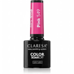 Claresa SoakOff UV/LED Color Balloon Journey Geelk&uuml;&uuml;nelakk varjund Pink 549 5 g