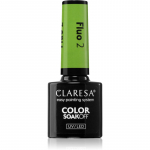 Claresa SoakOff UV/LED Color Fluo Geelk&uuml;&uuml;nelakk varjund 2 5 g
