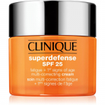 Clinique Superdefense&trade; SPF 25 Fatigue + 1st Signs Of Age Multi-Correcting Cream Niisutaja esimeste vananemise m&auml;rkide vastu kuivale ja kombineeritud nahale SPF 25 50 ml