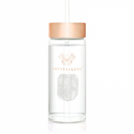 Crystallove Amethyst Straw Water Bottle veepudel k&otilde;rrega Clear 400 ml