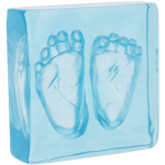 Dooky Crystal Memories DeLuxe 3D Frame Handprint & Footprint beebi k&auml;e- ja jalaj&auml;lgede tegemise komplekt 1 tk