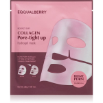 EQQUALBERRY Collagen Pore-Tight Up Hydrogel Mask Pinguldav lehtmask geelja tekstuuriga 30 g