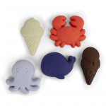 FILIBABBA Silicone Sand Toys Blue Mix veem&auml;nguasi 5 tk