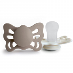 FRIGG Butterfly Size 1:0-6 months lutt Portobello/Cream 2 tk