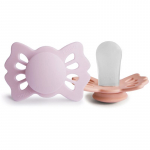 FRIGG Lucky Size 1:0-6 months lutt Soft Lilac/Pretty in Peach 2 tk