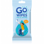 GoWipes For Kids & Juniors niisutatud tualettpaber lastele 10 tk