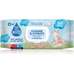 GoWipes Cleanse & Hydrate &Otilde;rnad niisked salvr&auml;tikud beebile tundlikule nahale aloe vera 0+ 50 tk