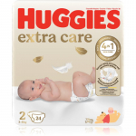 Huggies Extra Care Size 2 &uuml;hekordsed m&auml;hkmed 3-6 kg 24 tk