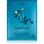 KORIKA SuperFruits Blueberry - Detoxifying Sheet Mask Detoksifitseeriv kangasmask n&auml;ole Blueberry 25 g
