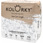 Kolorky Deluxe Velvet Love Live Laugh &uuml;hekordselt kasutatavad &ouml;kom&auml;hkmed suurus M 5-8 Kg 21 tk