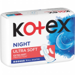 Kotex Ultra Soft Night H&uuml;gieenisidemed 6 tk