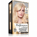 L&rsquo;Or&eacute;al Paris Pr&eacute;f&eacute;rence Le Blonding Juuksev&auml;rv juuste blondeerimiseks varjund 01 Very very light natural blonde 1 tk