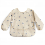Mushie Long Sleeve Bib pudip&otilde;ll Whales 6-24m 1 tk