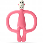 Matchstick Monkey Monkey Teether n&auml;rimism&auml;nguasi kaks-&uuml;hes pintsliga Pink 1 tk