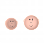 Matchstick Monkey Monkey Plate & Bowl s&ouml;&ouml;giriistade komplekt lastele Dusty Pink 1 tk