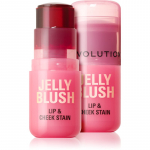 Revolution Jelly Blush P&otilde;sepunapulk huultele ja p&otilde;skedele varjund Strawberry Pink 5.5 g